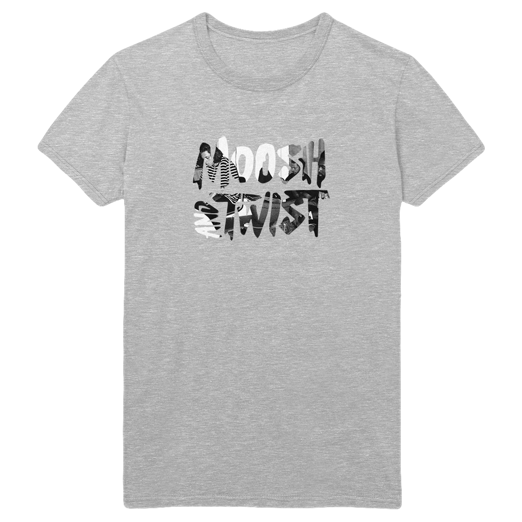 Moosh & Twist Grey Logo T-Shirt - Moosh and Twist Official Store and Tour Merch -- All Of A Sudden -- Out Now